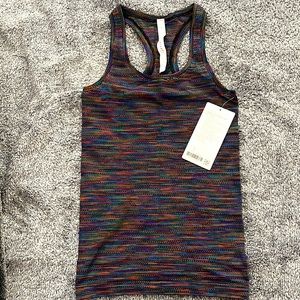 NWT Lululemon Swiftly Tech Racerback Tank 2.0 *Love Rainbow